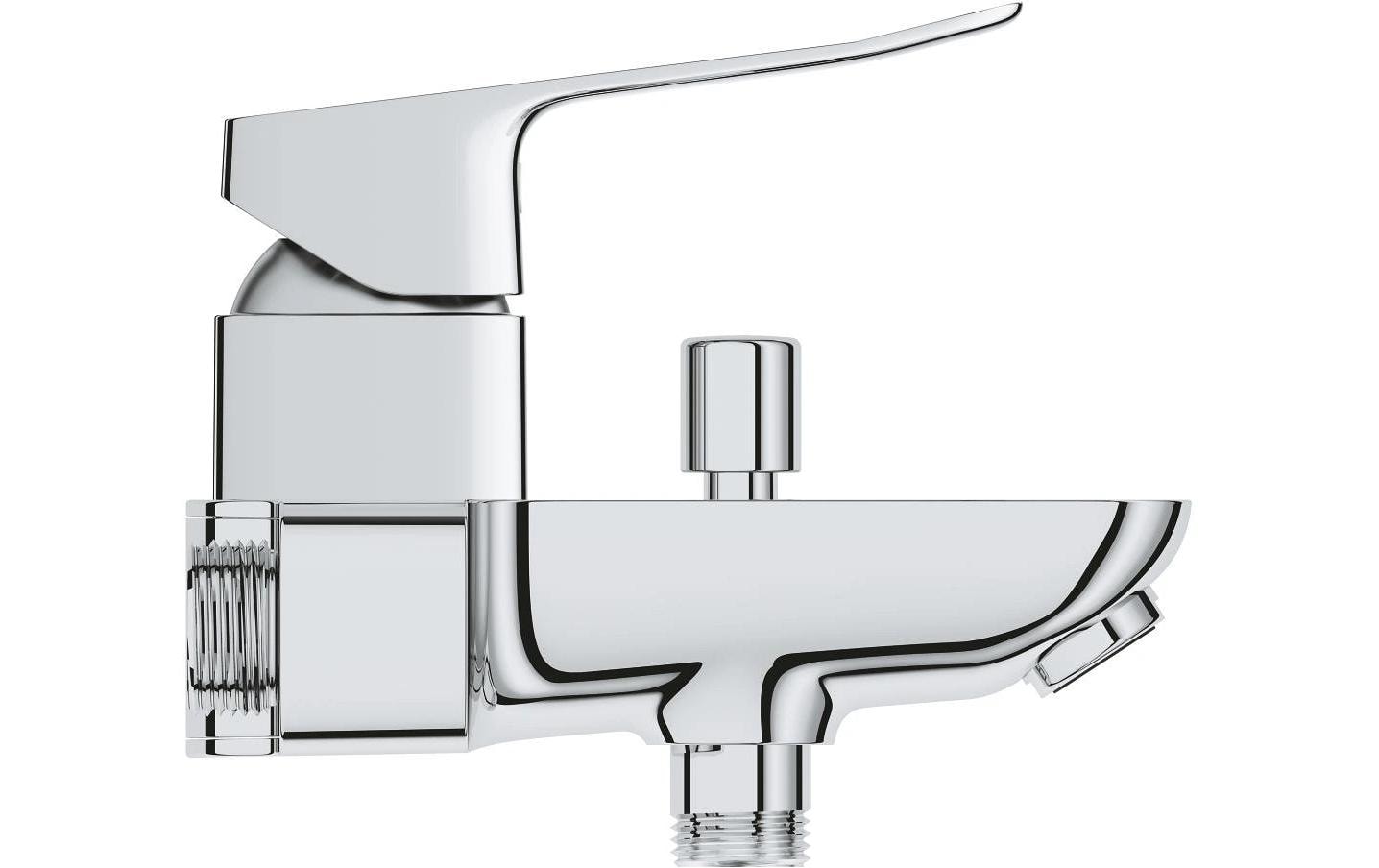 Grohe Dice Wannenarmatur Aufputz – Einhebelmischer, Anschlussmass 12,7 mm, Abstand 153 mm, Metall