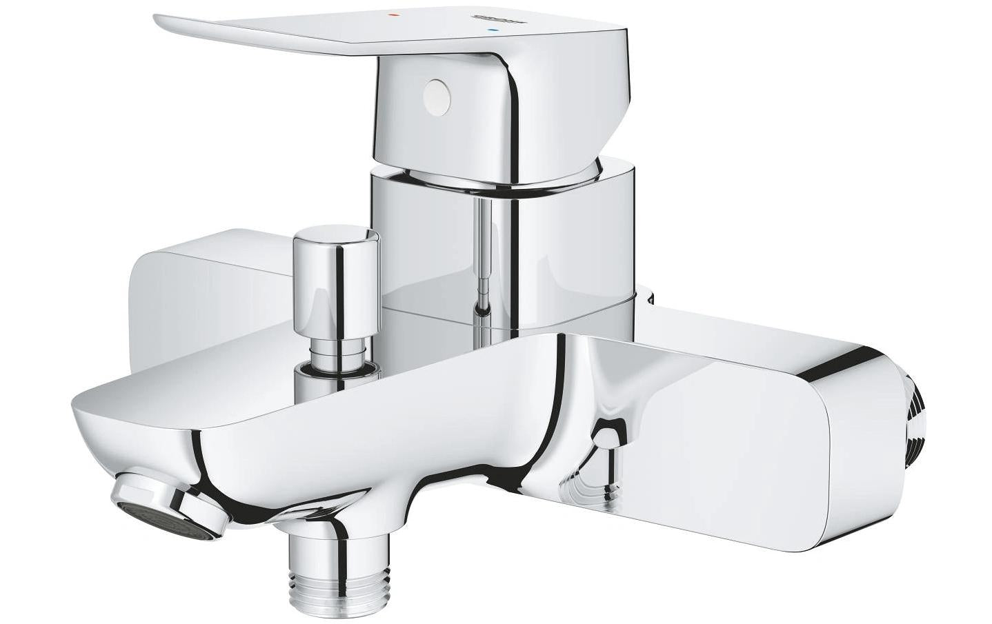 Grohe Dice Wannenarmatur Aufputz – Einhebelmischer, Anschlussmass 12,7 mm, Abstand 153 mm, Metall