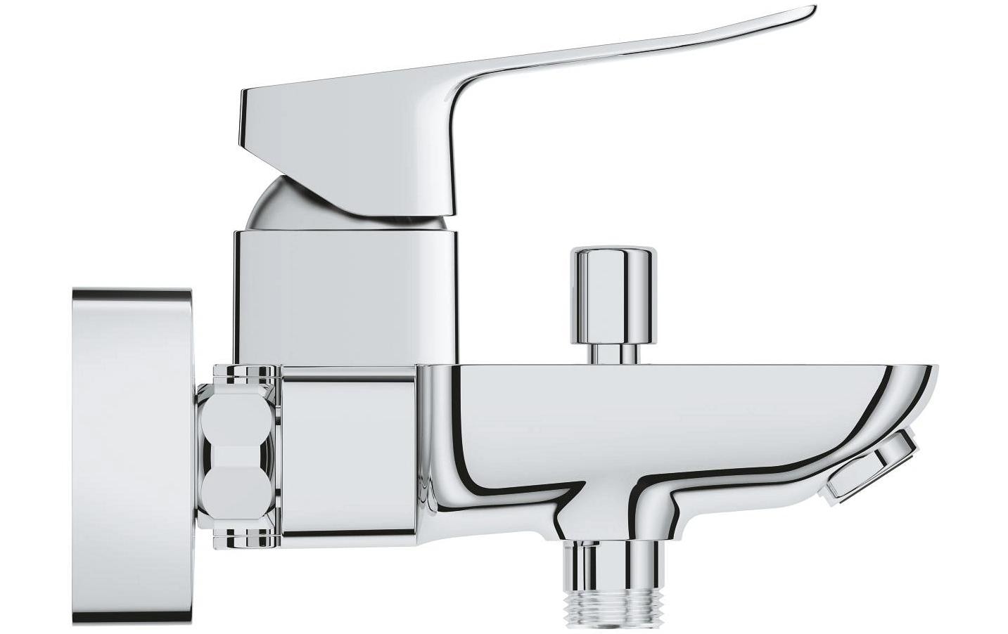 Grohe Badebatterie (Unterputz) – 19×24,2×14 cm, Messing, Einhebelmischer (Aufputz), Chrom