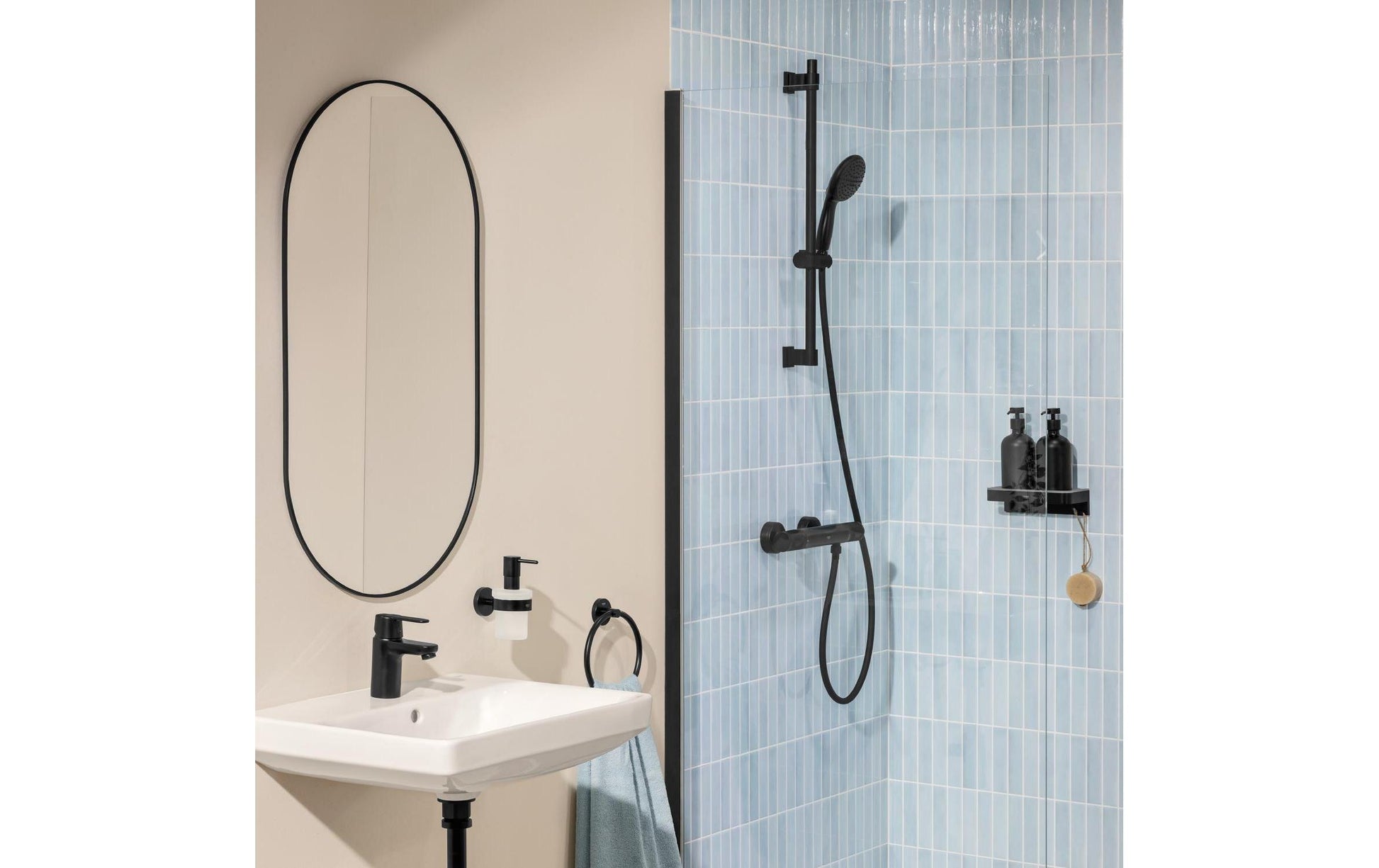 Grohe Thermostat (Aufputz) – 1/2" Anschluss, Metall, Schwarz