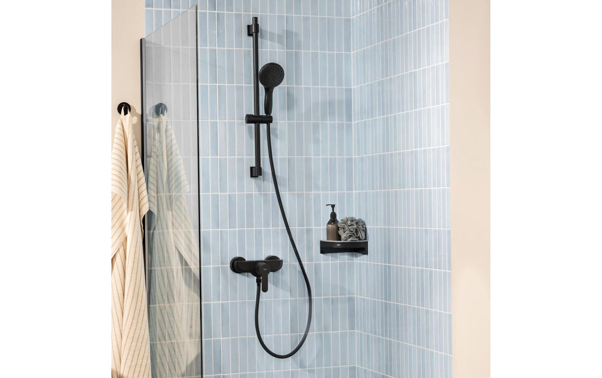 Grohe Handbrause Vitalio Start 110 – 11 cm, Metall, Schwarz matt