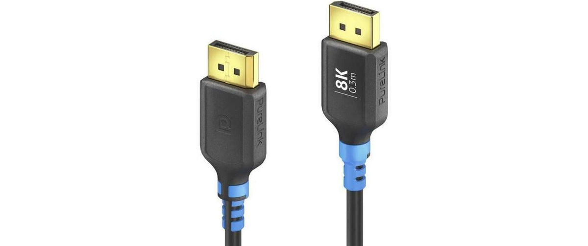 PureLink DisplayPort Kabel DP 1.4 – 8K 60 Hz – 0,5 m – Schwarz/Blau