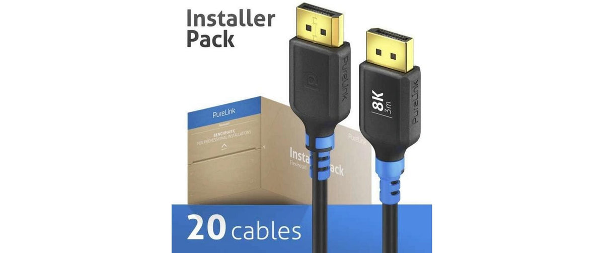 PureLink DisplayPort Kabel DP 1.4 8K 60 Hz – 3 m – Blau/Schwarz