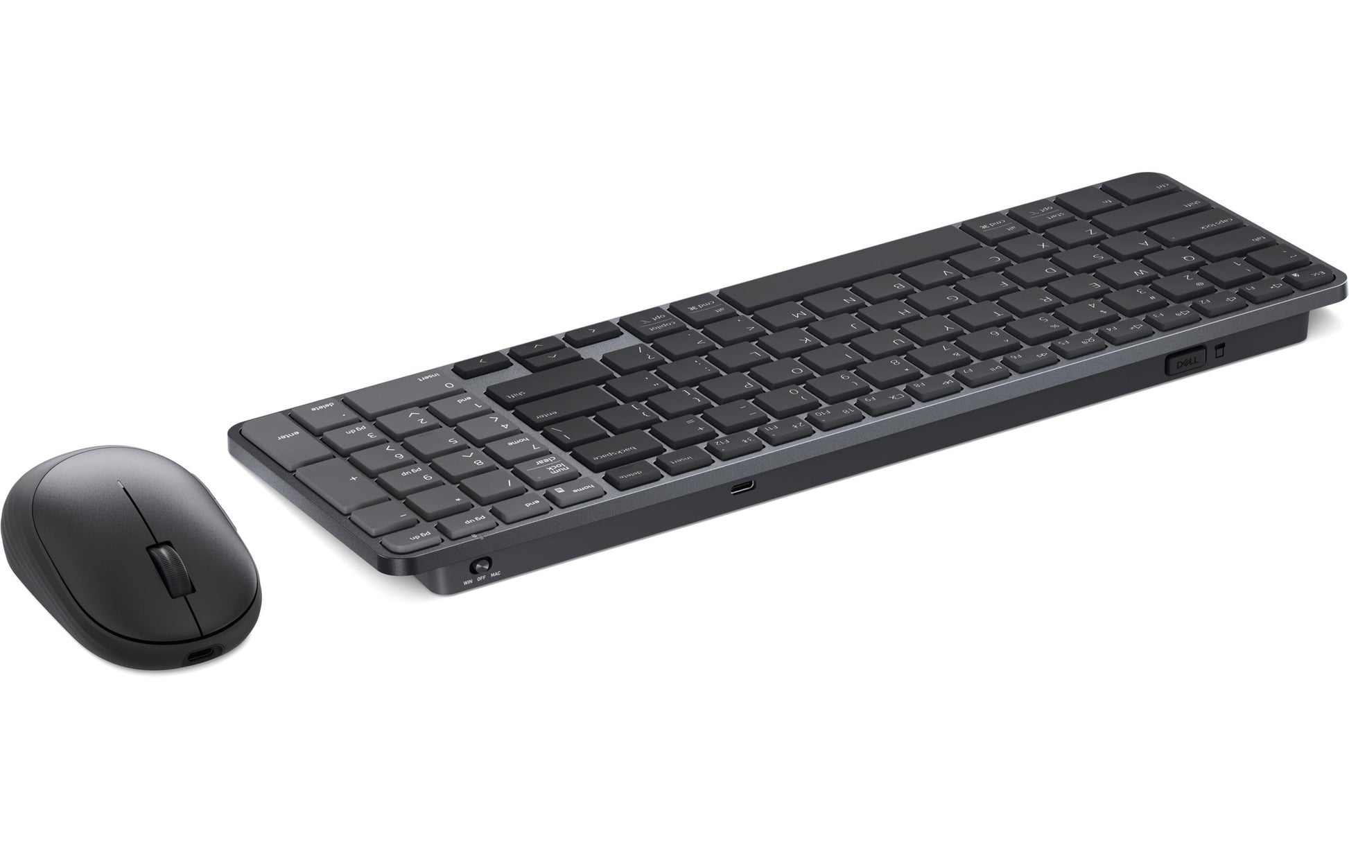 Dell Pro 7 Rechargeable Compact – Tastatur- und Maus-Set – Scherenmechanik – Bluetooth & 2,4 GHz (USB-A) – QWERTY (IT)