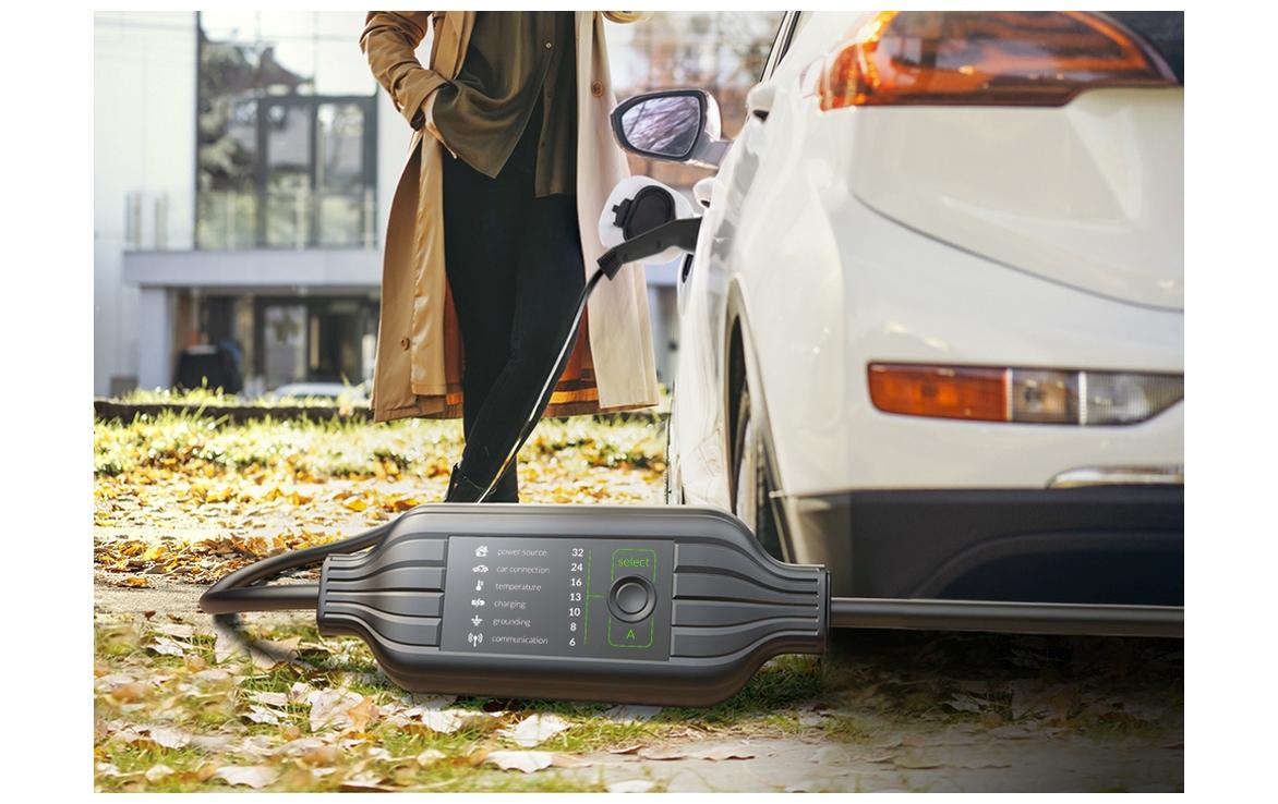 BURY Powerflash 9050 – Mobiles EV-Ladegerät, 22 kW, 16 A, Typ 2 5 m, CEE 16, IP67, DC-Schutz, Energiezähler