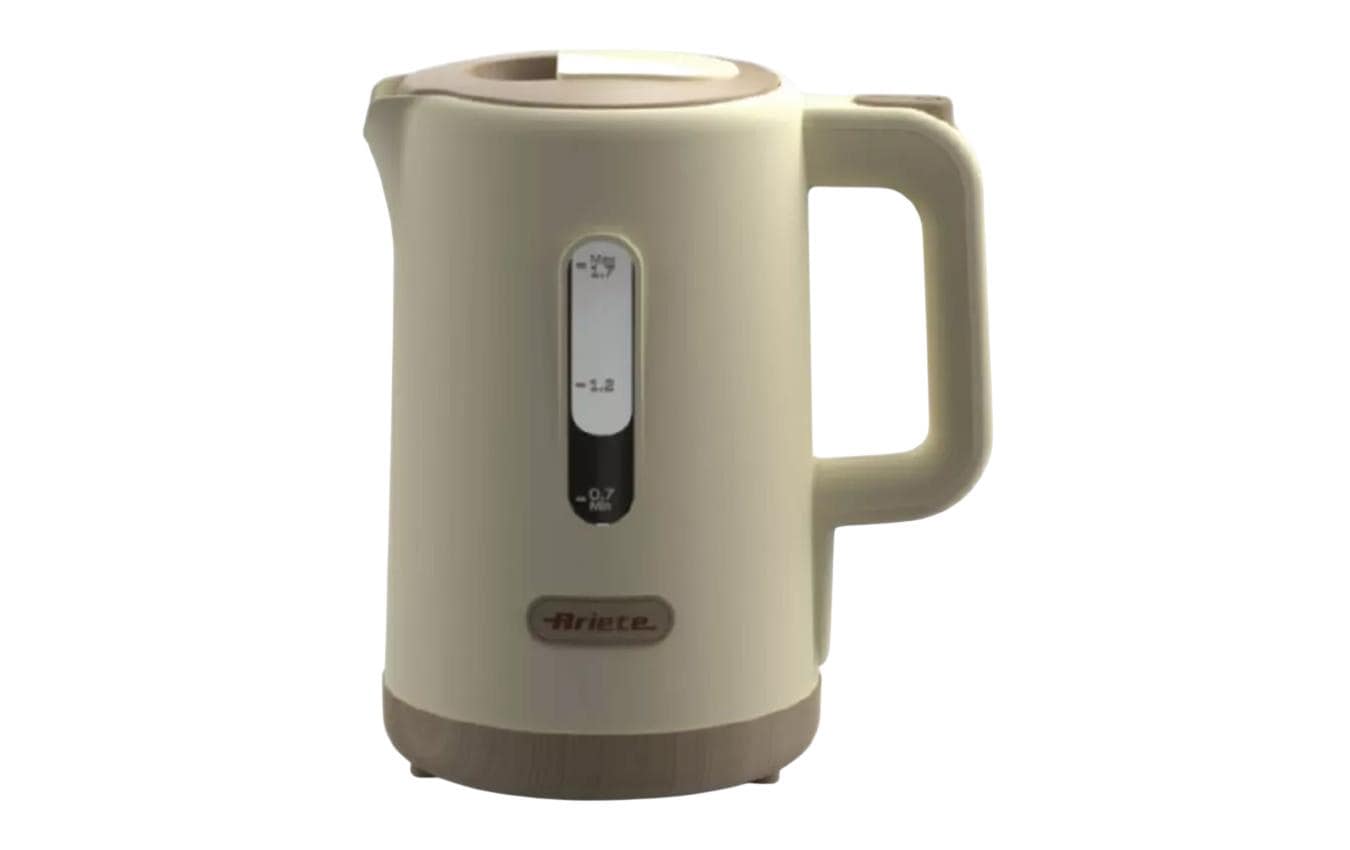 Ariete Wasserkocher ARI-2846-BG – 1,7 l, Kunststoff, 2200 W, Beige, 360°-Sockel