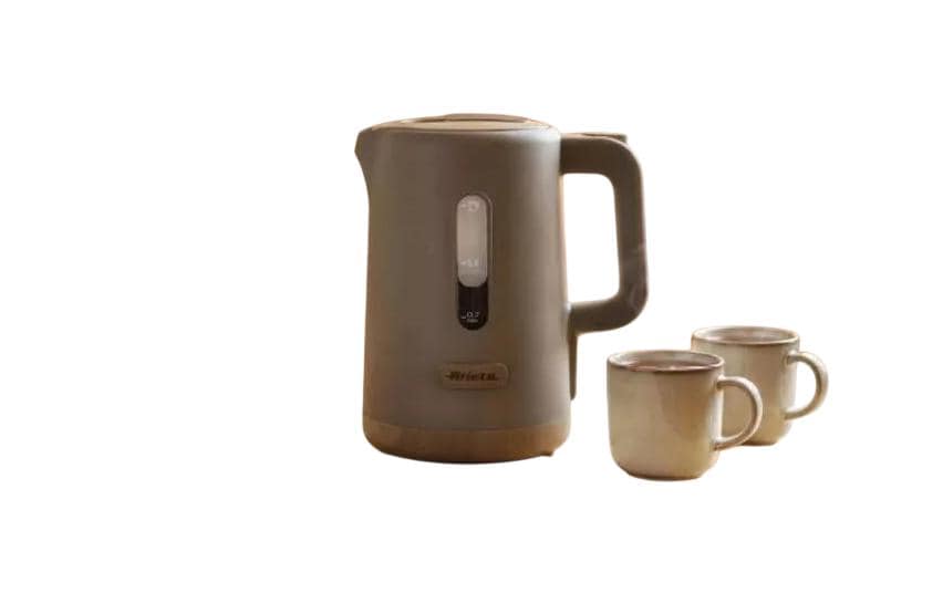 Ariete Wasserkocher ARI-2846-TP – 1,7 l, Kunststoff, 2200 W, Braun, 360°-Sockel