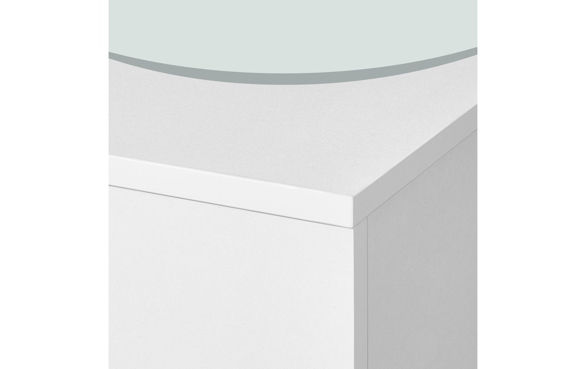 Vasagle Aktenschrank – 3 Schubladen, abschliessbar, 410 × 400 × 1030 mm, Weiss