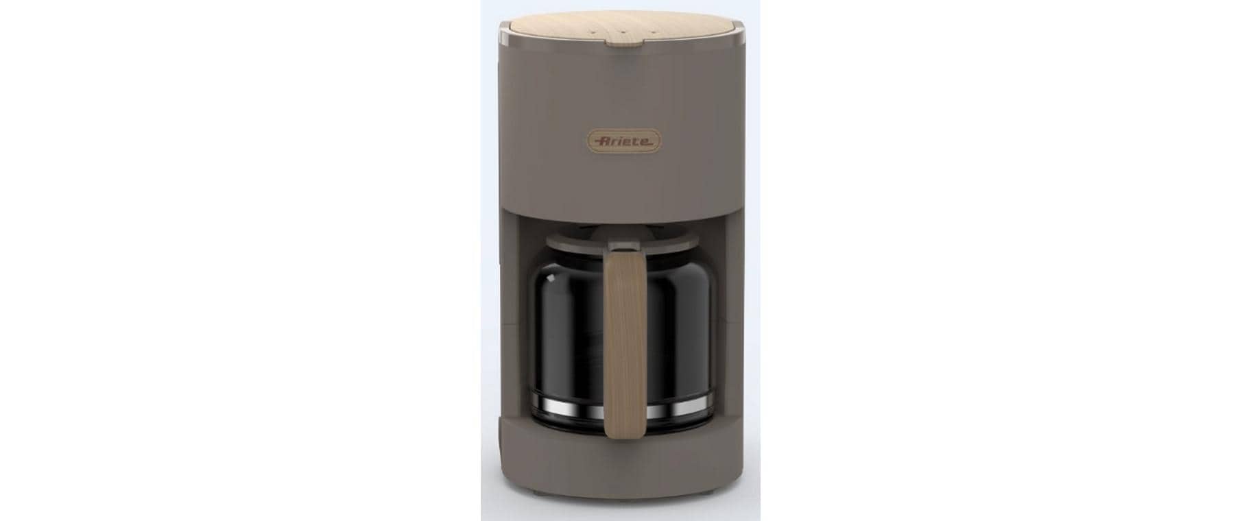 Ariete ARI-1394-TP Filterkaffeemaschine – 12 Tassen, Glaskanne, Braun
