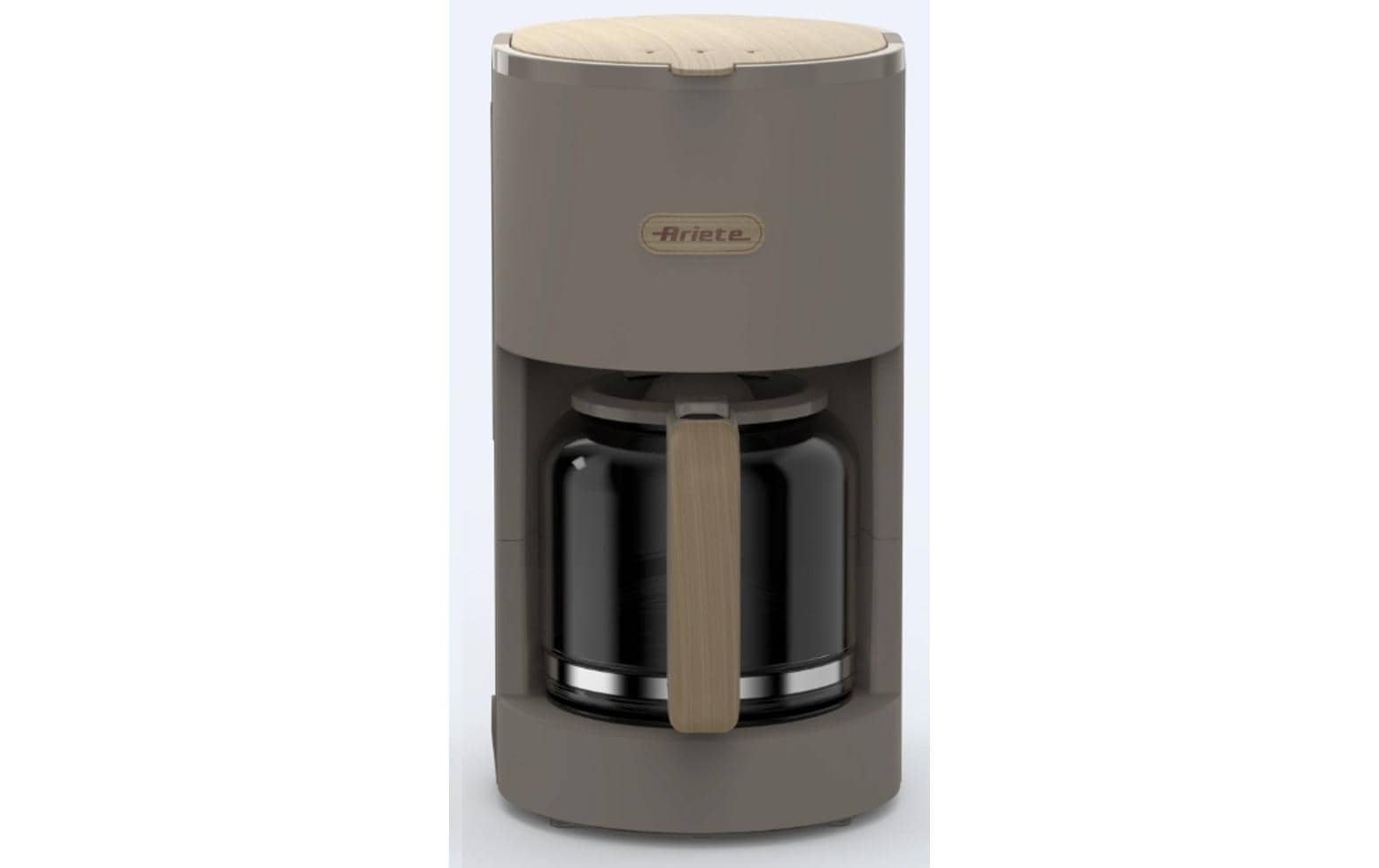Ariete ARI-1394-TP Filterkaffeemaschine – 12 Tassen, Glaskanne, Braun