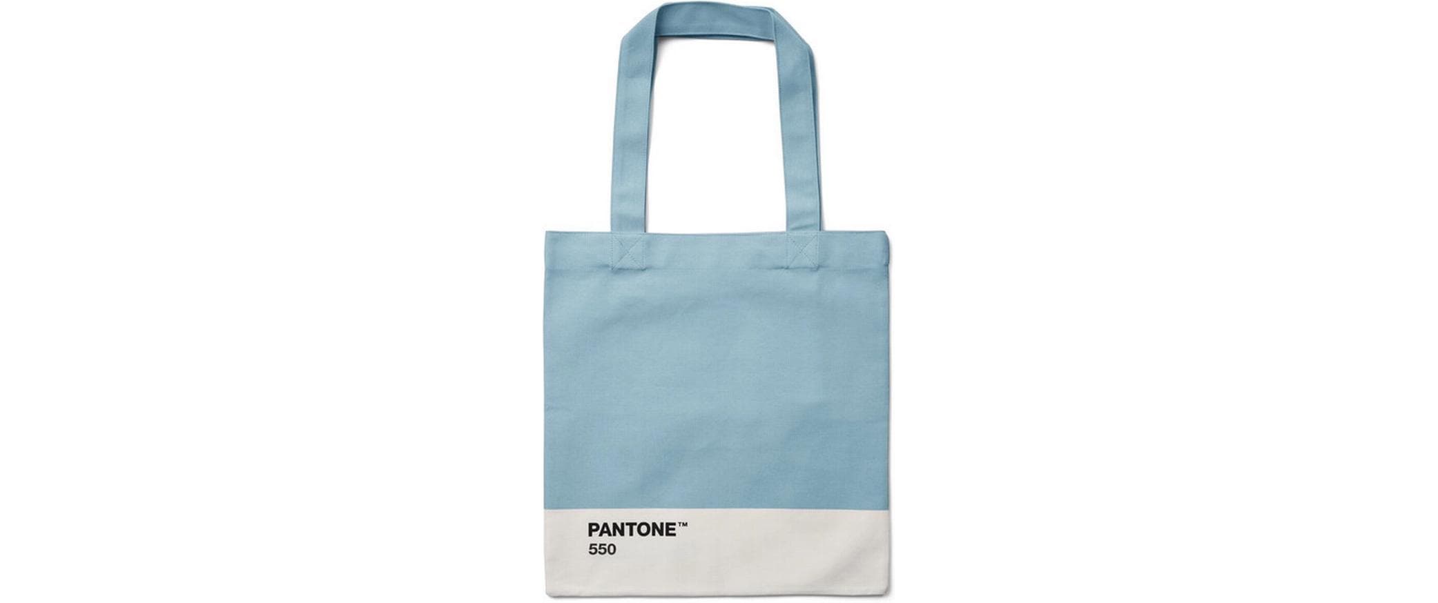 Pantone by copenhagen design Stofftasche Baumwolle, Hellblau, 390×415×105 mm