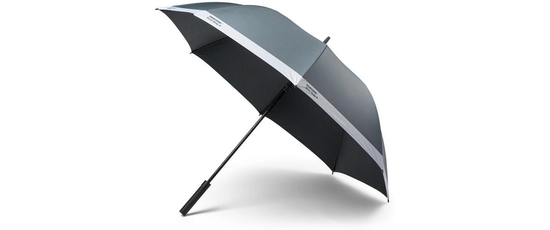 Pantone by copenhagen design Stockschirm – Ø 130 cm, L 100 cm – schwarz – windfest, robust