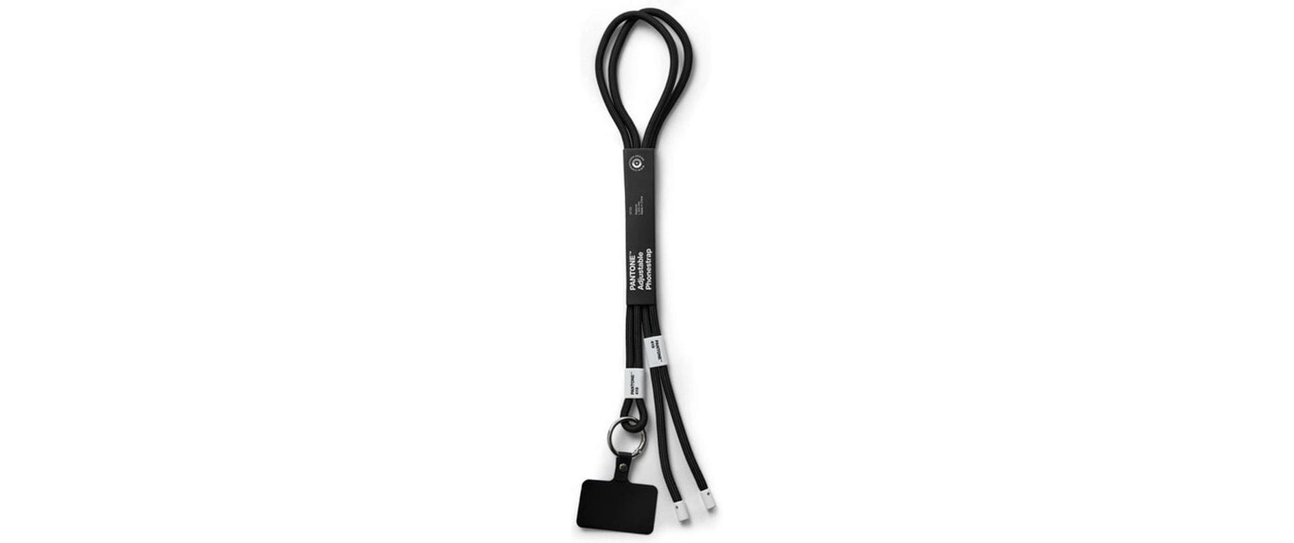 Pantone by copenhagen design Adjustable Phone Strap – Trageband/Schlaufe – verstellbar, für Handyhülle – Schwarz