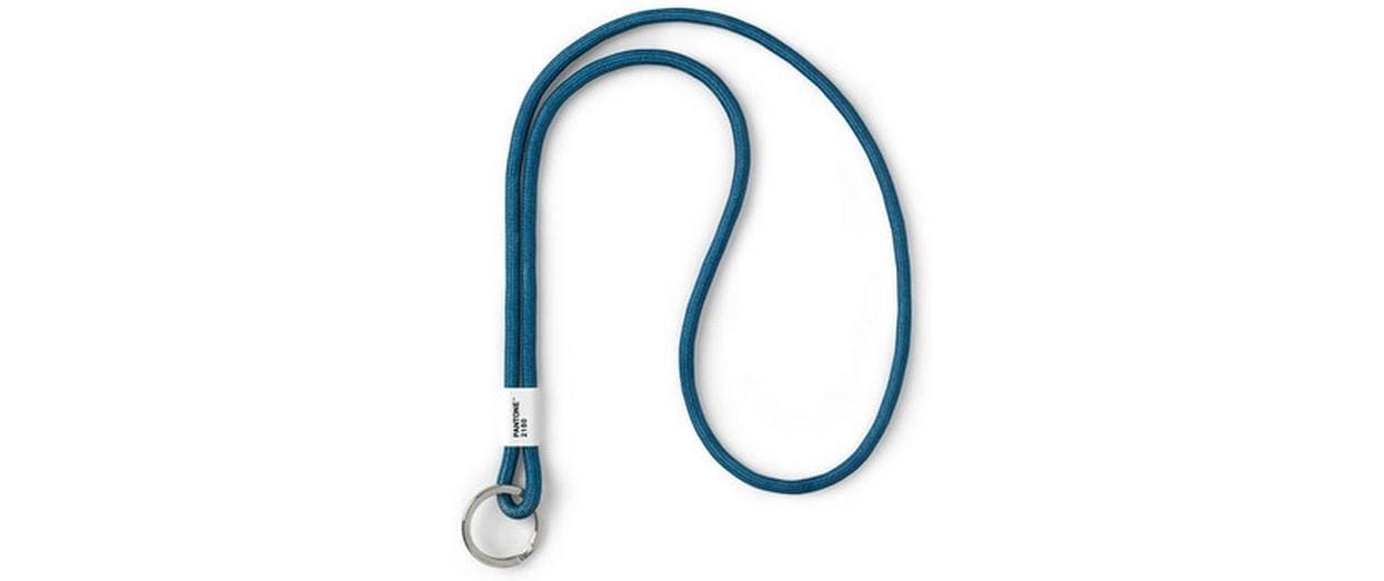 Pantone by copenhagen design Schlüsselanhänger Auto – lang, Metall/Nylon, Blau