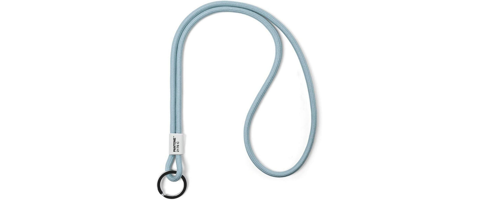 Pantone by copenhagen design Pantone Schlüsselanhänger DustySky2176c – Metall/Nylon, Himmelblau
