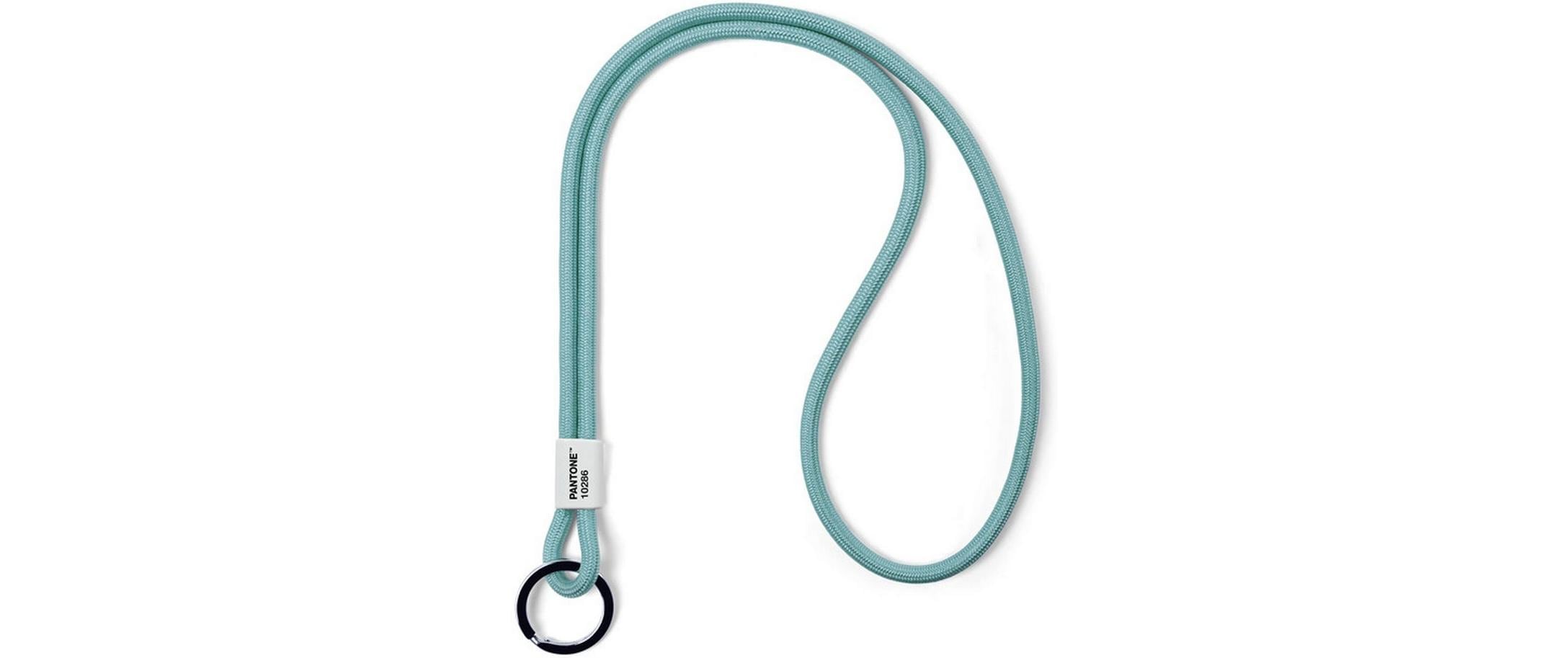 Pantone by Copenhagen Design Schlüsselanhänger – Metall/Nylon, Eisblau