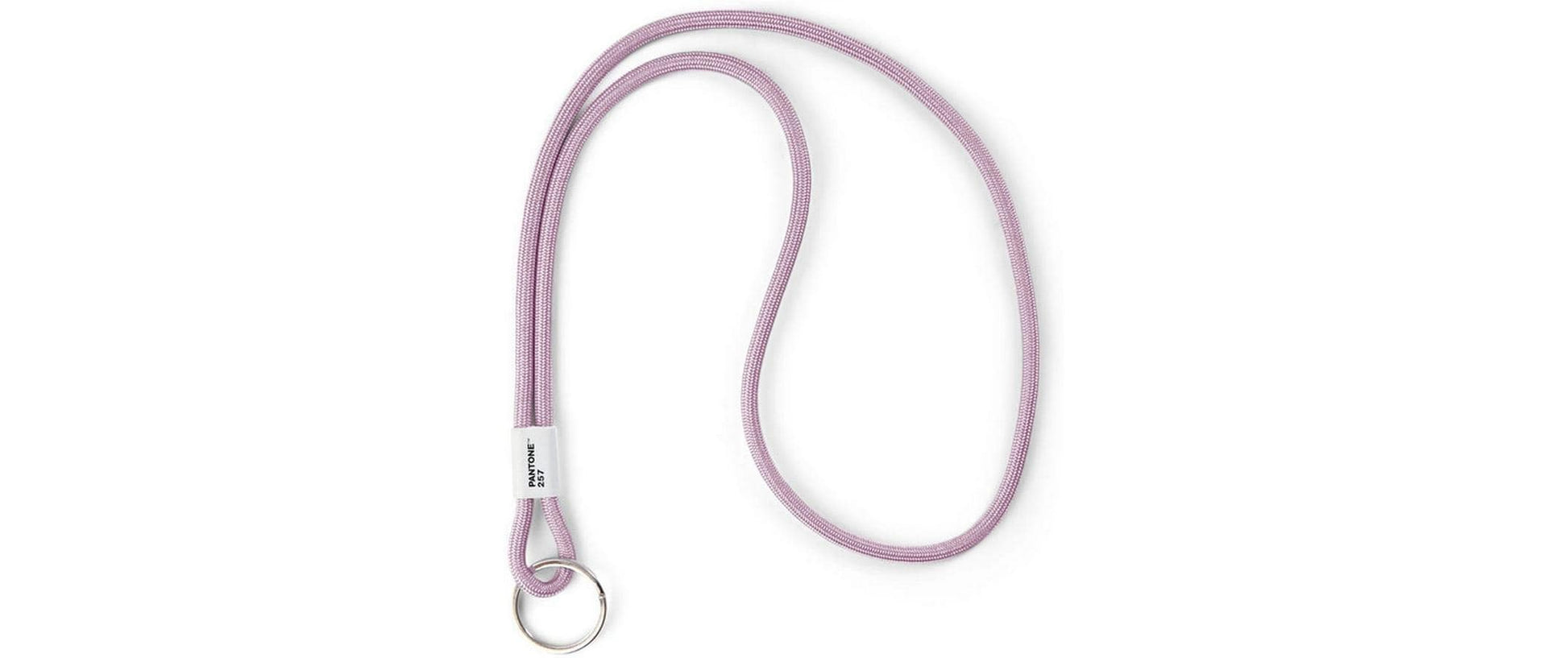 Pantone by Copenhagen Design Schlüsselanhänger Light Purple 257c – lang, Nylon/Stahl