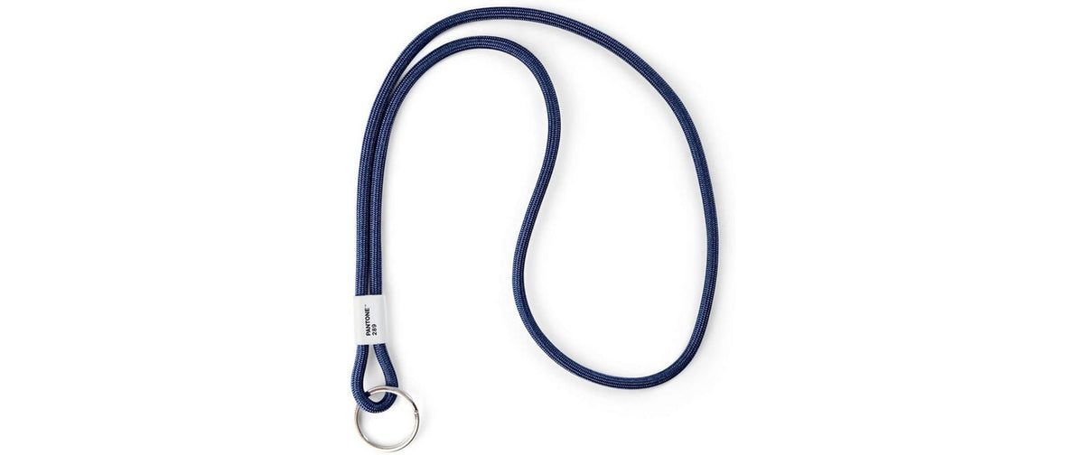 Pantone by Copenhagen Design Schlüsselanhänger DarkBlue289 – Nylon/Stahl, Dunkelblau