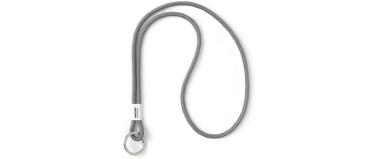 Pantone by copenhagen design Schlüsselanhänger – Nylon/Metall, Grau
