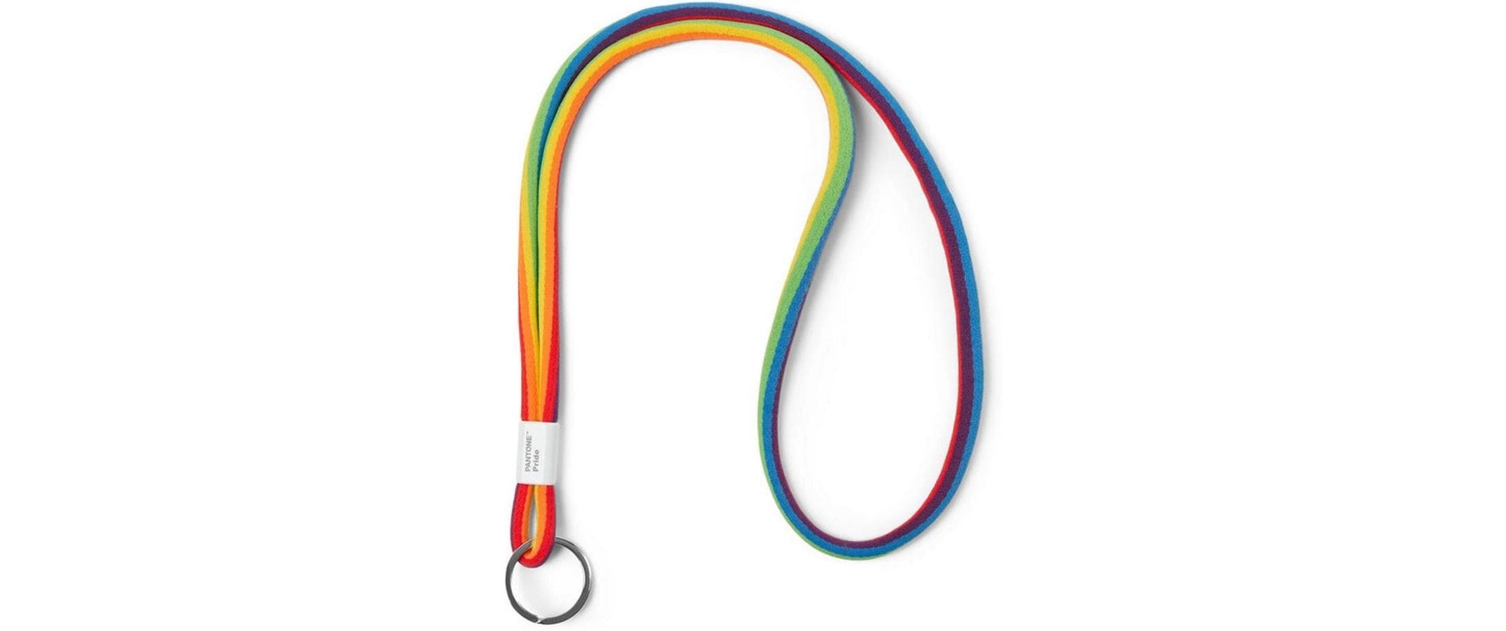 Pantone by Copenhagen Design Schlüsselanhänger Pride – Nylon/Kunststoff/Metall, Mehrfarbig