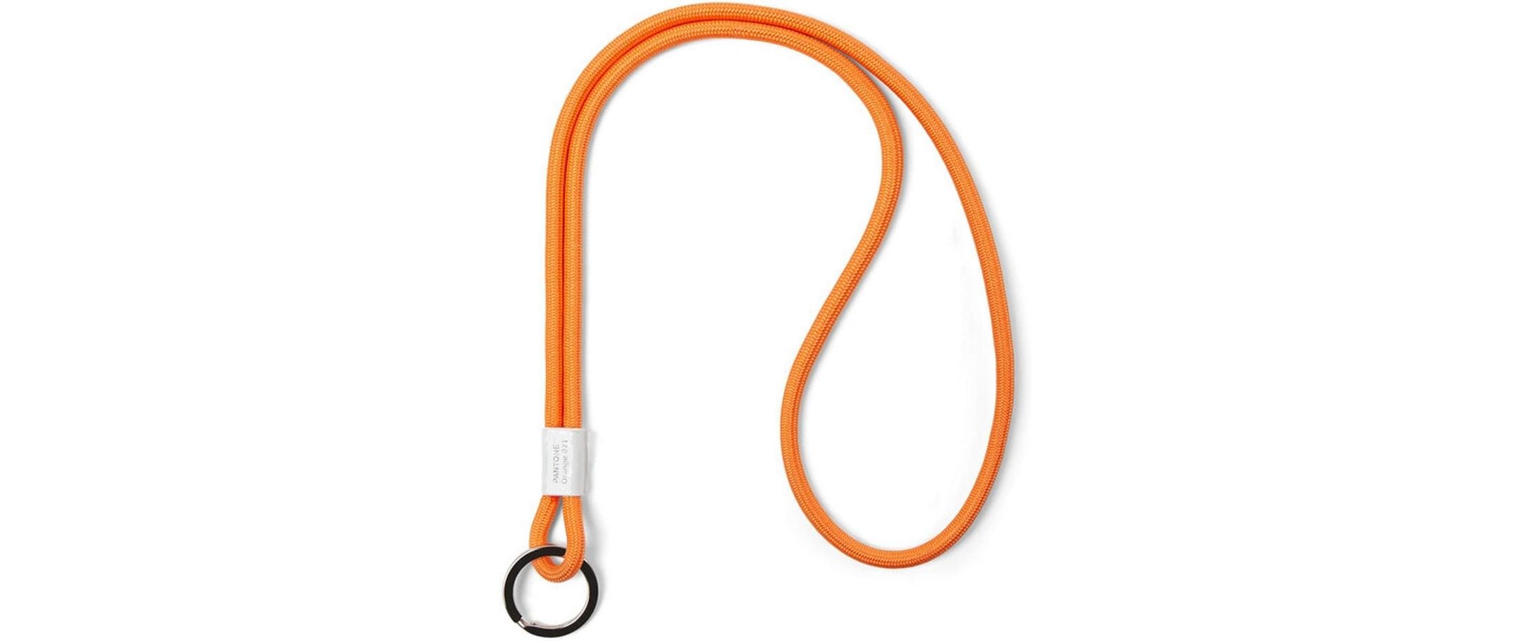 Pantone by copenhagen design Schlüsselanhänger CPH Design – lang, Metall/Nylon, Orange