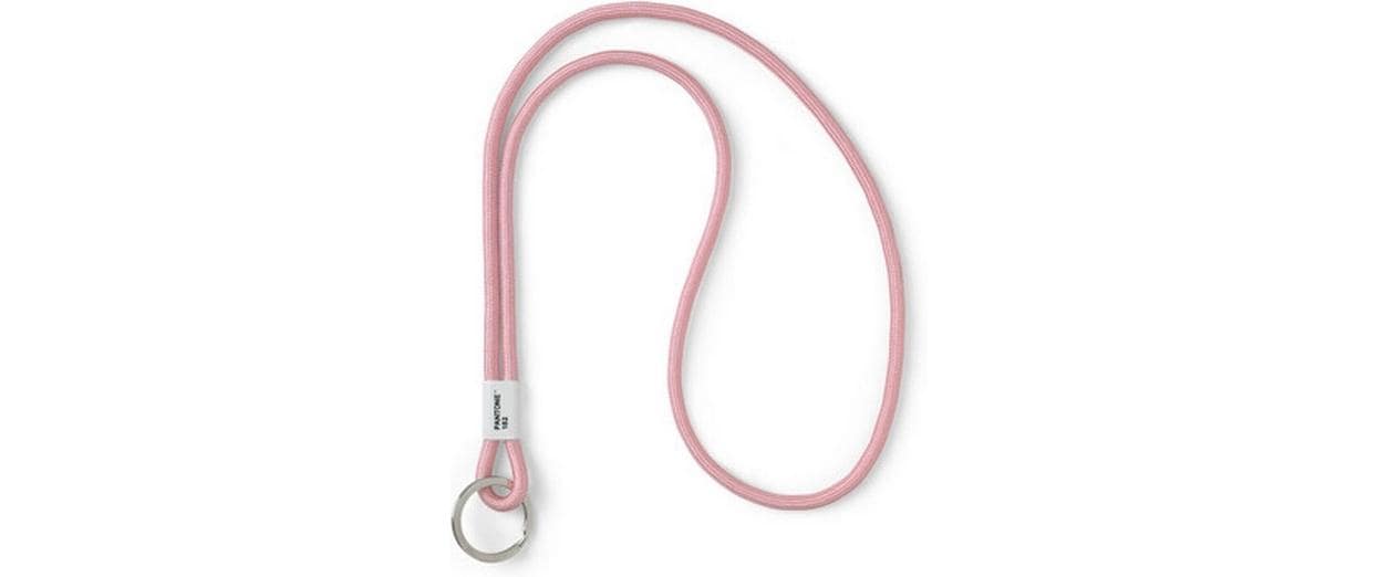 Pantone by copenhagen design Schlüsselanhänger – Metall/Nylon, Rosa
