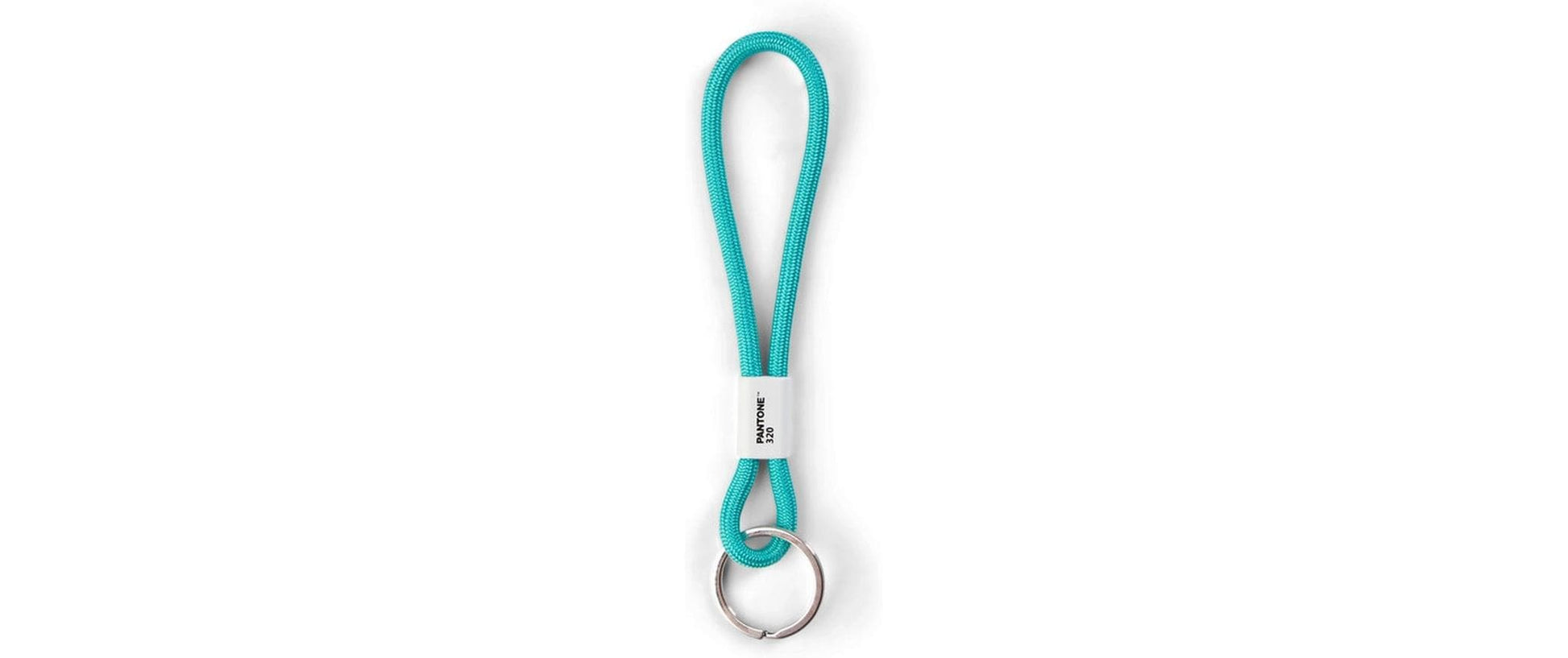 Pantone by Copenhagen Design Schlüsselanhänger Türkis 320C – Nylon/Metall/Kunststoff