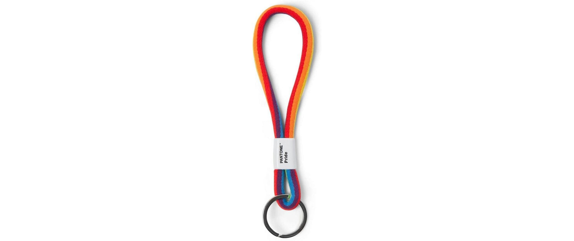 Pantone by Copenhagen Design Schlüsselanhänger Regenbogen – Nylon/Kunststoff/Metall, Mehrfarbig