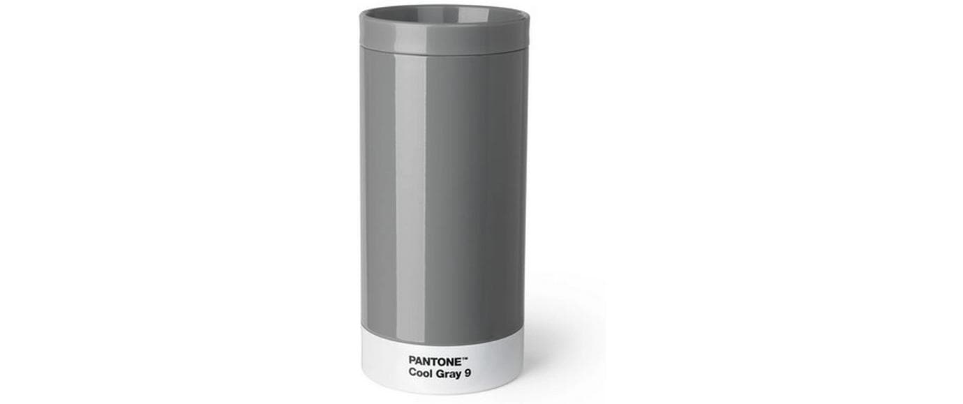 Pantone by copenhagen design To-Go-Becher – 430 ml, Ø 7,5 cm, Edelstahl/PP, vakuumisoliert, auslaufsicher