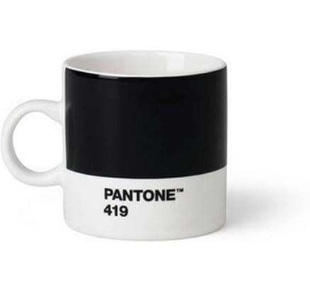 Pantone by copenhagen design Espressotasse – 120 ml, Ø 6,1 cm, H 6,2 cm, Porzellan, Schwarz, spülmaschinenfest