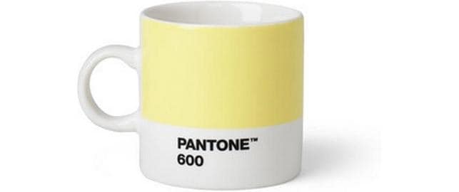 Pantone by copenhagen design Espressotasse – 120 ml, Ø 6,2 cm, Porzellan, Hellgelb, spülmaschinenfest