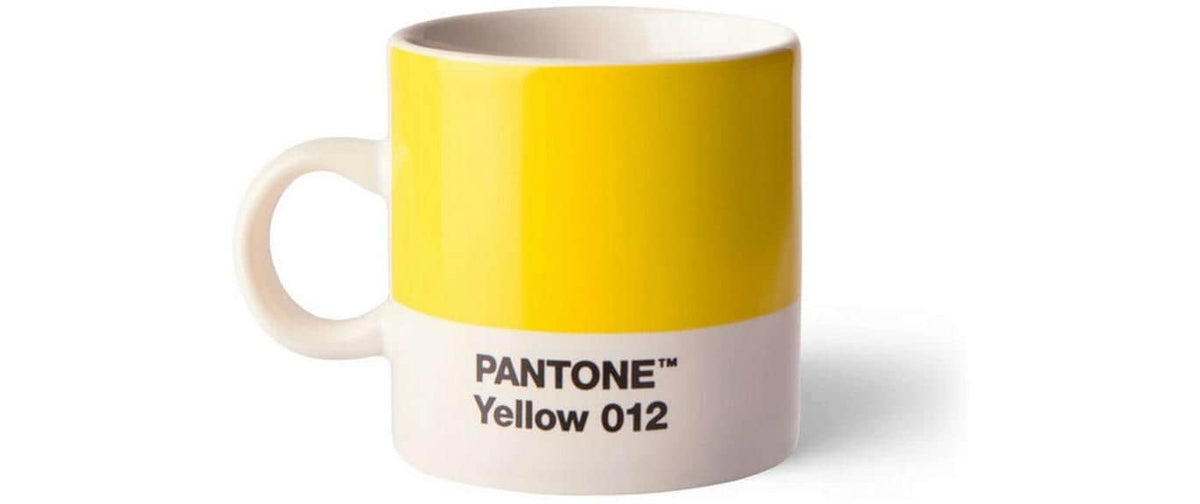 Pantone by copenhagen design Pantone x CPH Design Espressotasse – 120 ml, Ø 6,2 cm, Porzellan, Gelb, spülmaschinenfest, mikrowellengeeignet