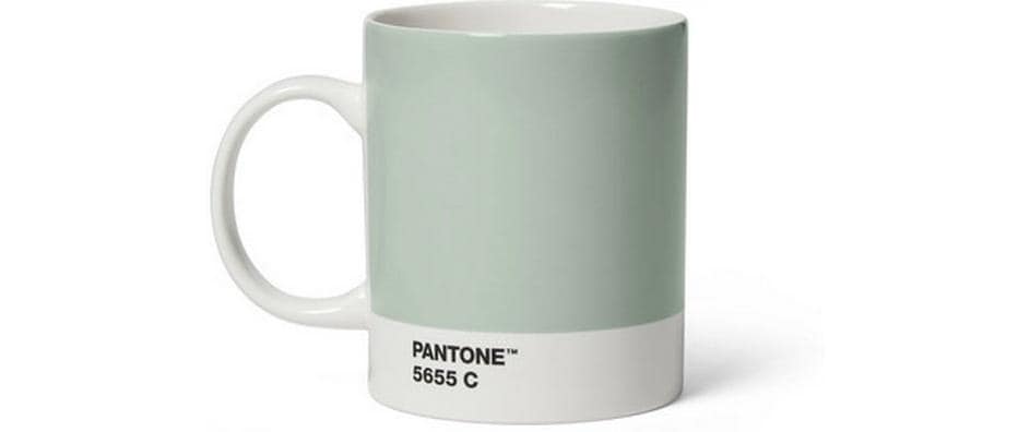 Pantone by copenhagen design Pantone x CPH Design Kaffeebecher – 385 ml, Ø 8,5 cm, Porzellan, Salbeigrün, spülmaschinenfest