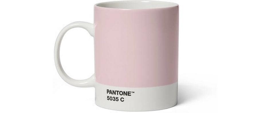 Pantone by copenhagen design Kaffeebecher – 375 ml, Ø 8,3 cm, Porzellan, Rosa, spülmaschinenfest
