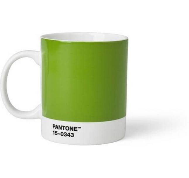 Pantone by copenhagen design Pantone von CPH Design Kaffeebecher – 375 ml, Ø 8,4 cm, Porzellan, Grün, spülmaschinenfest