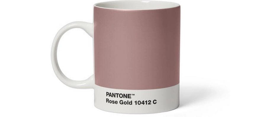 Pantone by copenhagen design Kaffeebecher – 385 ml, Porzellan, Rosa, spülmaschinenfest, mikrowellengeeignet