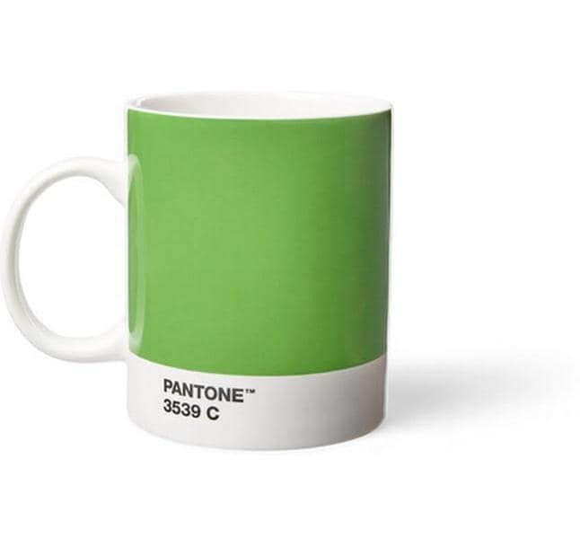 Pantone by copenhagen design Pantone x CPH Design Kaffeebecher – 375 ml, Ø 8,5 cm, H 11,8 cm, Keramik/Porzellan, Grün, spülmaschinenfest