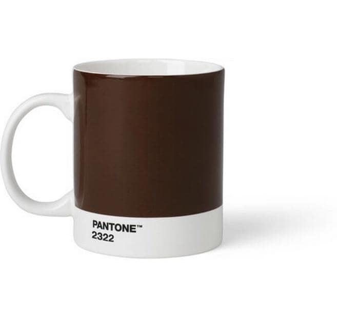 Pantone by copenhagen design Kaffeebecher – 375 ml, Ø 8,4 cm, Porzellan, Braun, spülmaschinenfest