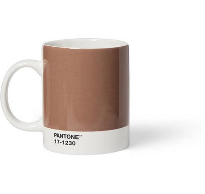 Pantone by copenhagen design Kaffeebecher – 375 ml, Porzellan, Braun, spülmaschinenfest