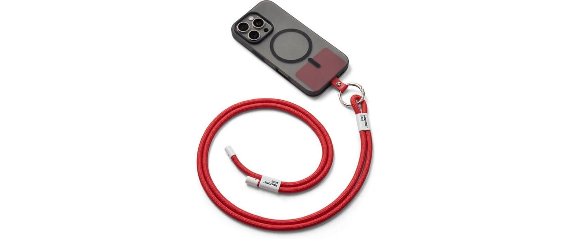 Pantone by copenhagen design AdjustablePhonestrap – Smartphone-Trageband – für Handyhüllen – 480 mm – Rot