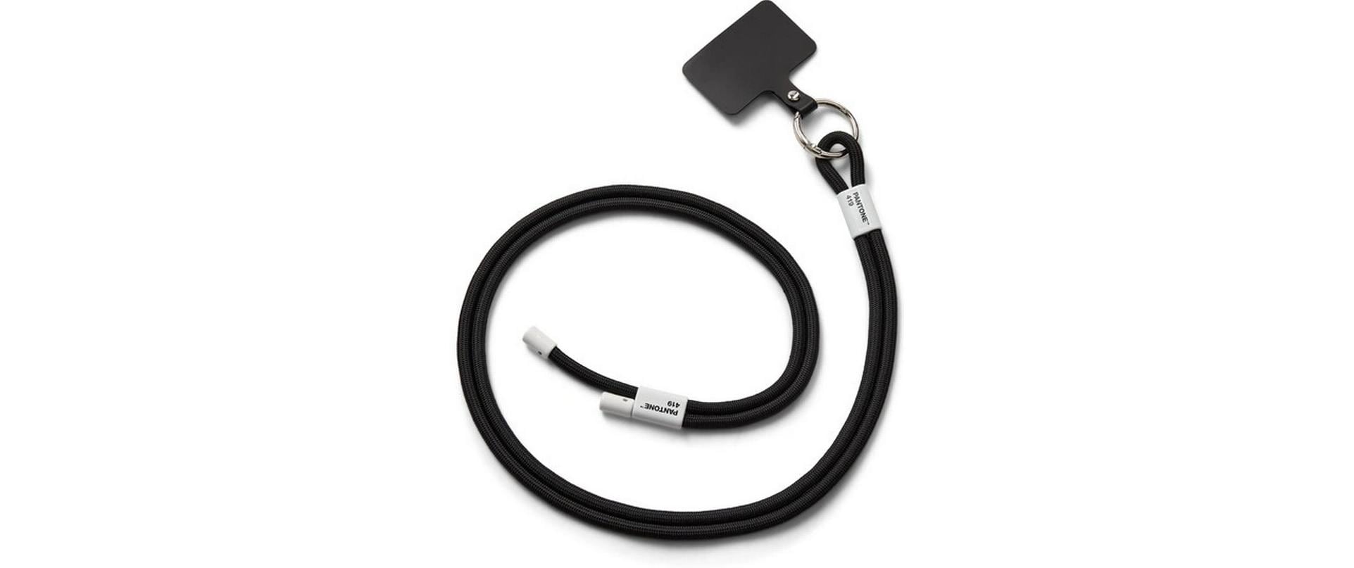 Pantone by copenhagen design Adjustable Phone Strap – Trageband/Schlaufe – verstellbar, für Handyhülle – Schwarz