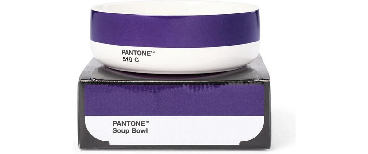 Pantone by copenhagen design Suppenschale – 500 ml, Ø 14,5 cm, Porzellan, Violett, spülmaschinenfest