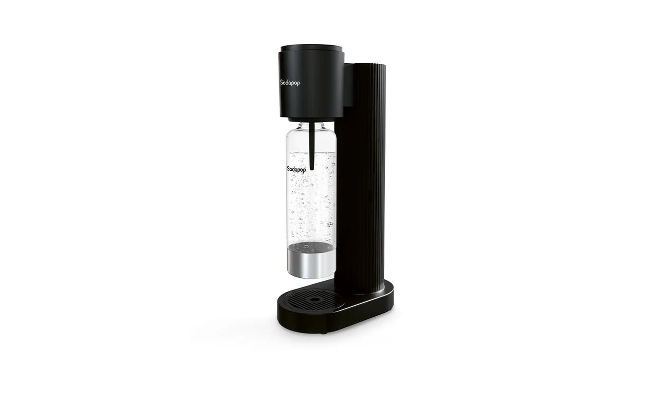 mySodapop Sodapop Wassersprudler Cooper Pro 10033374 – Kunststoff, Schwarz, für 425 g CO2-Zylinder mit Schraubventil