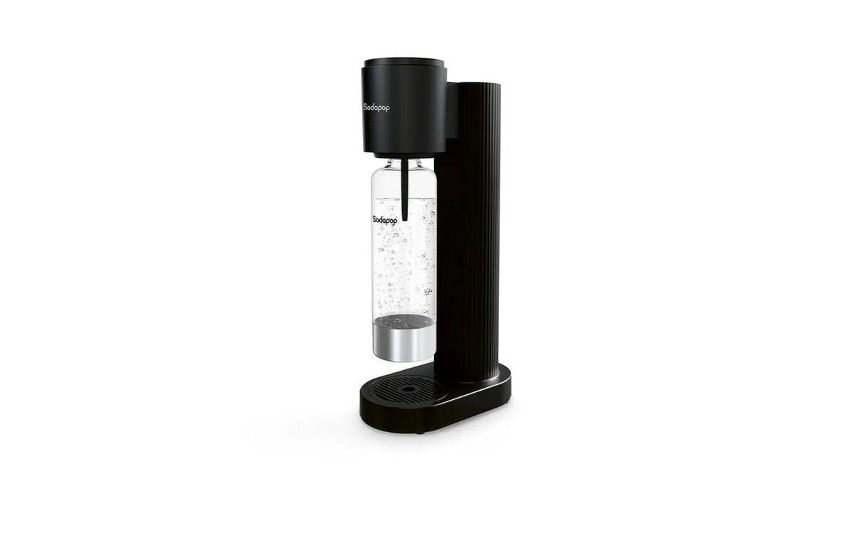 mySodapop Sodapop Wassersprudler Cooper Pro 10033374 – Kunststoff, Schwarz, für 425 g CO2-Zylinder mit Schraubventil