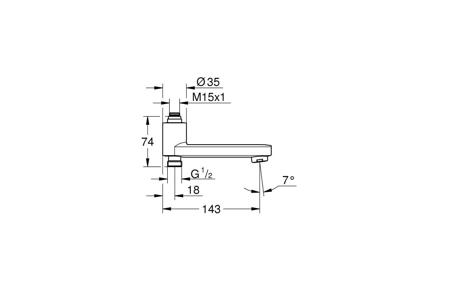Grohe Badebatterie (Einhebelmischer) Start – Metall, Schwarz