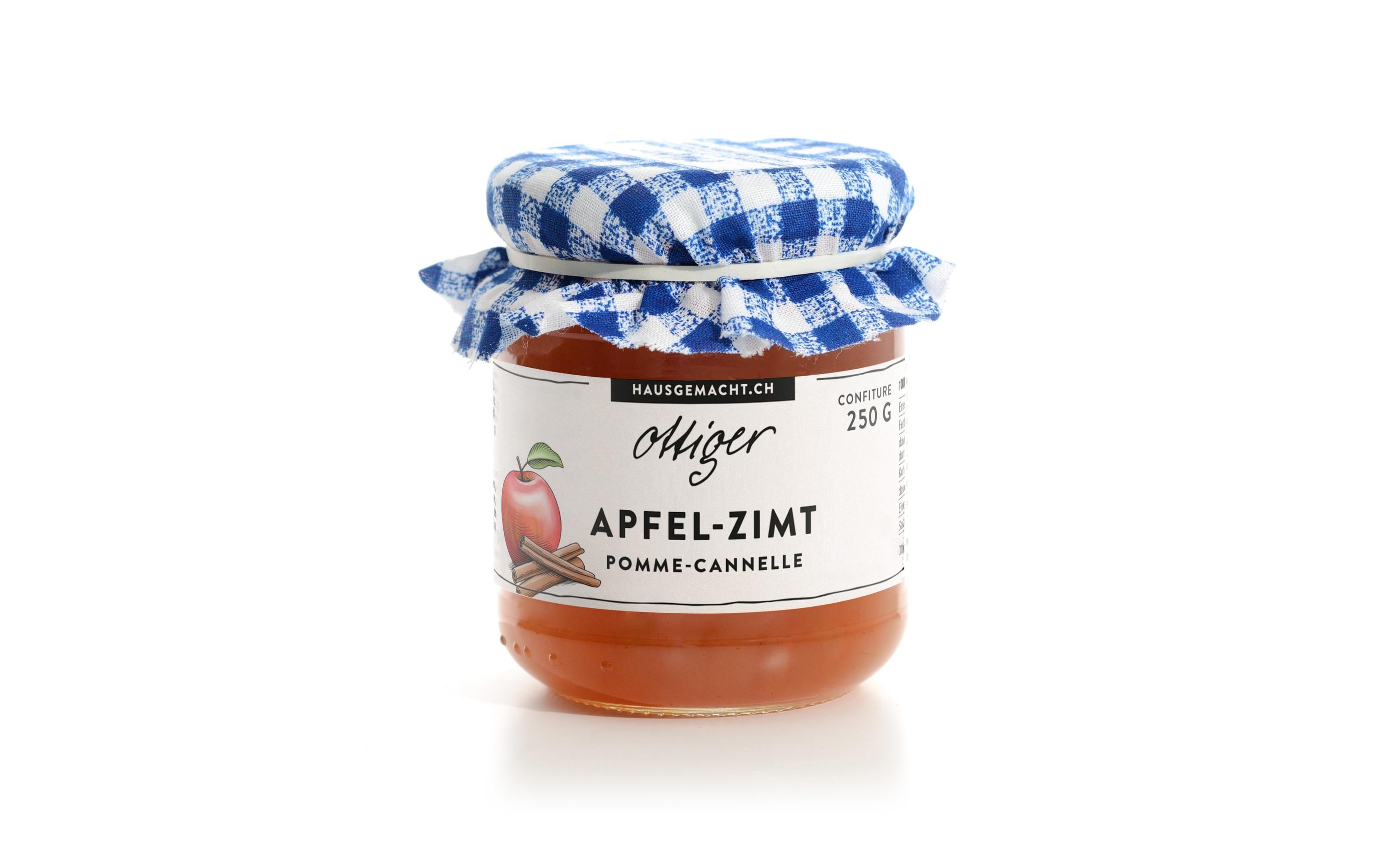 Ottiger Apfel-Zimt Konfitüre – glutenfrei, vegan – 250 g