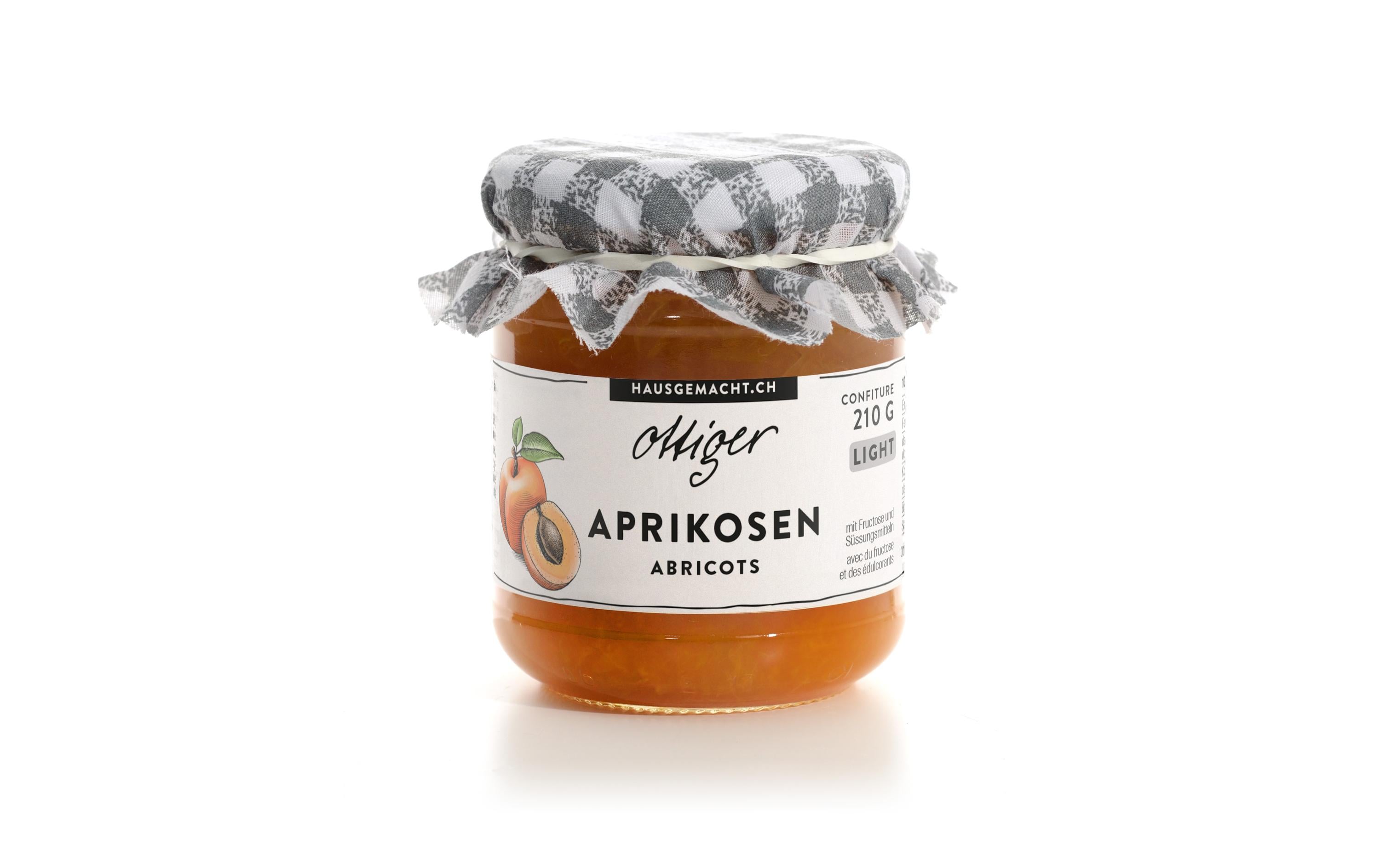 Ottiger Aprikosenkonfitüre Light – 210 g