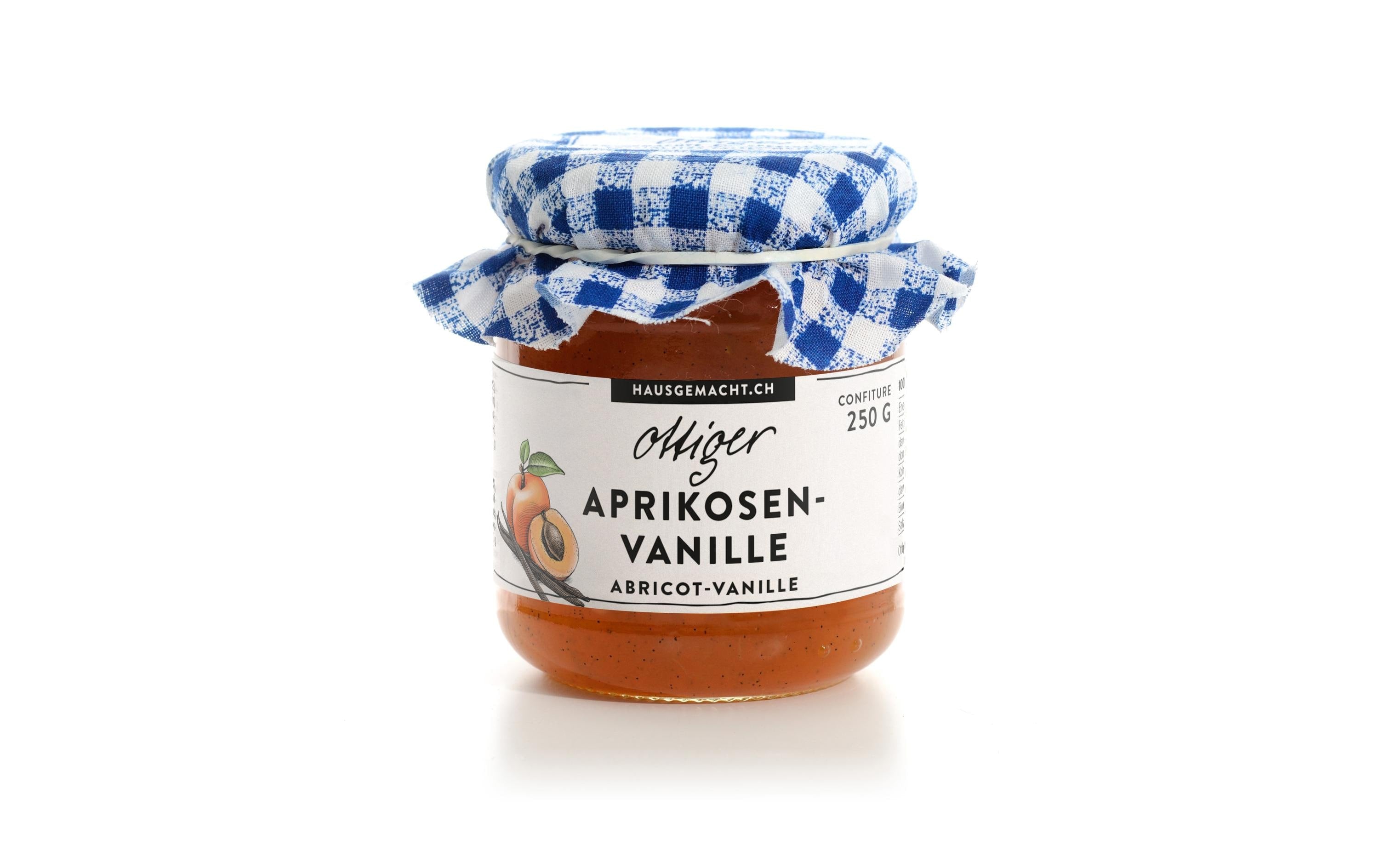 Ottiger Vanille-Aprikosen-Konfitüre, vegan – 250 g
