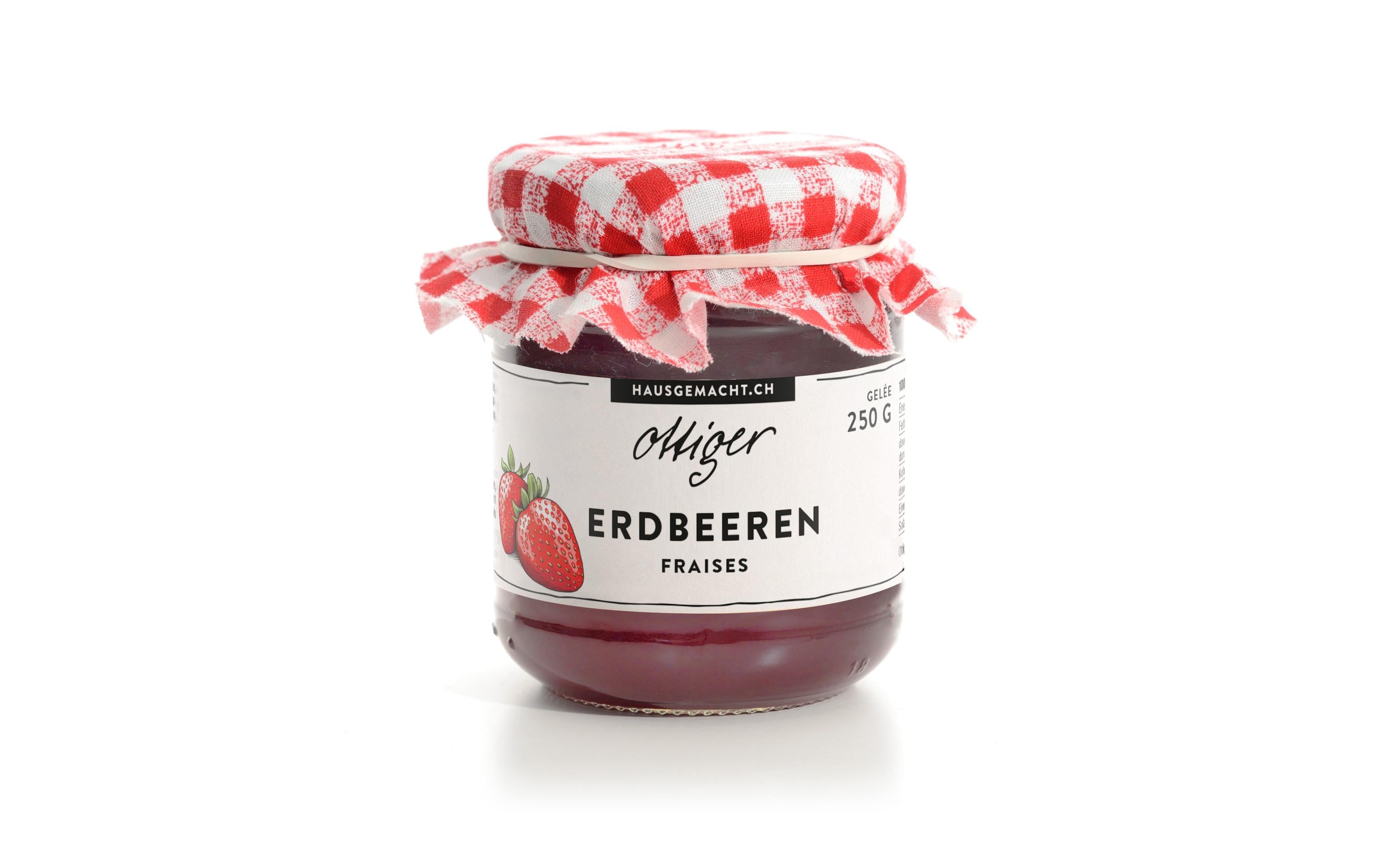 Ottiger Erdbeer-Gelee – glutenfrei, vegan – 250 g