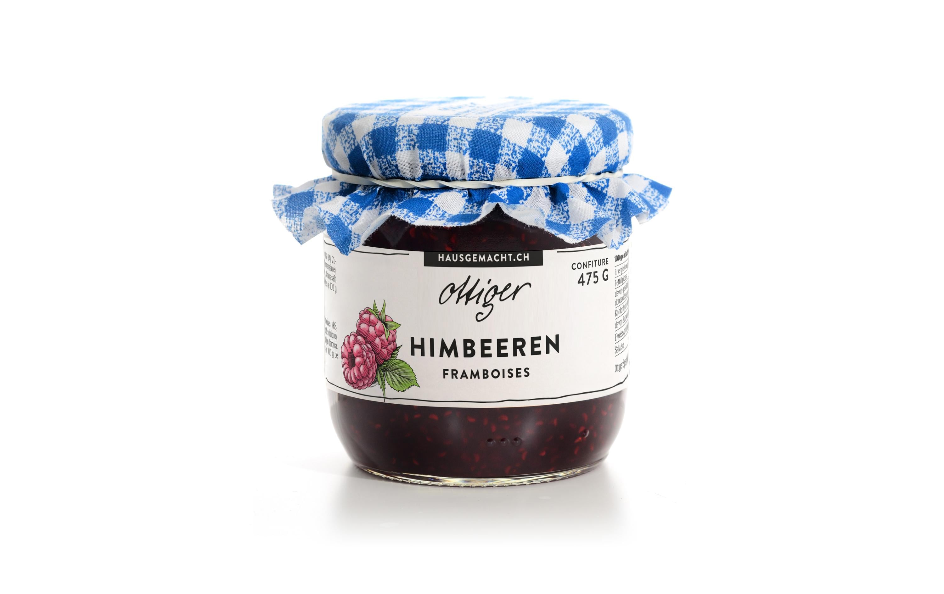 Ottiger Himbeerkonfitüre – glutenfrei, vegan – 475 g